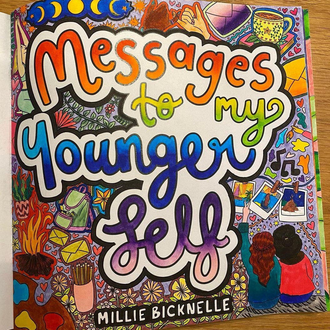Messages to My Younger Self Colouring Book