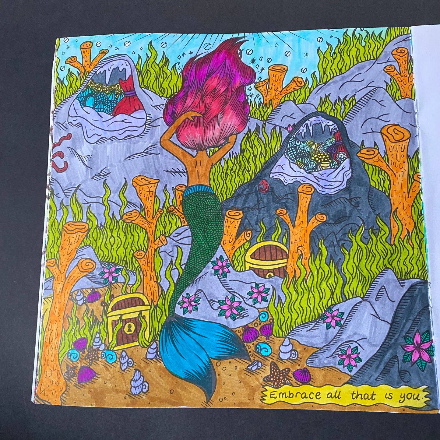 Calm Over Chaos Colouring Book