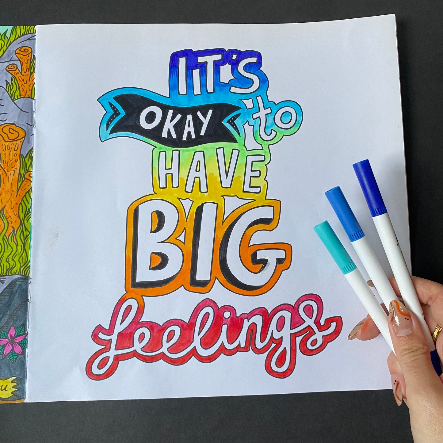 Calm Over Chaos Colouring Book