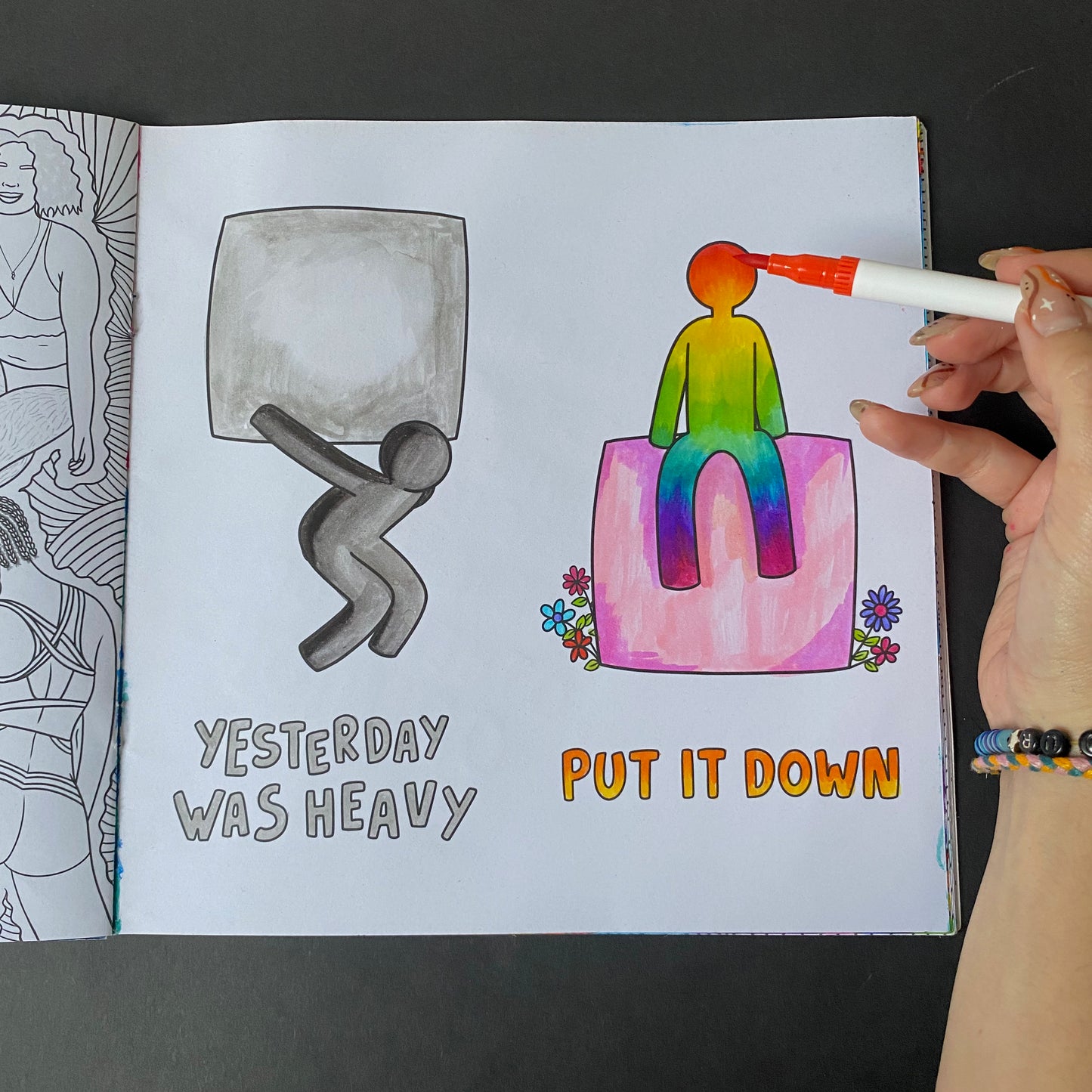 Let's Be Better Humans Colouring Book