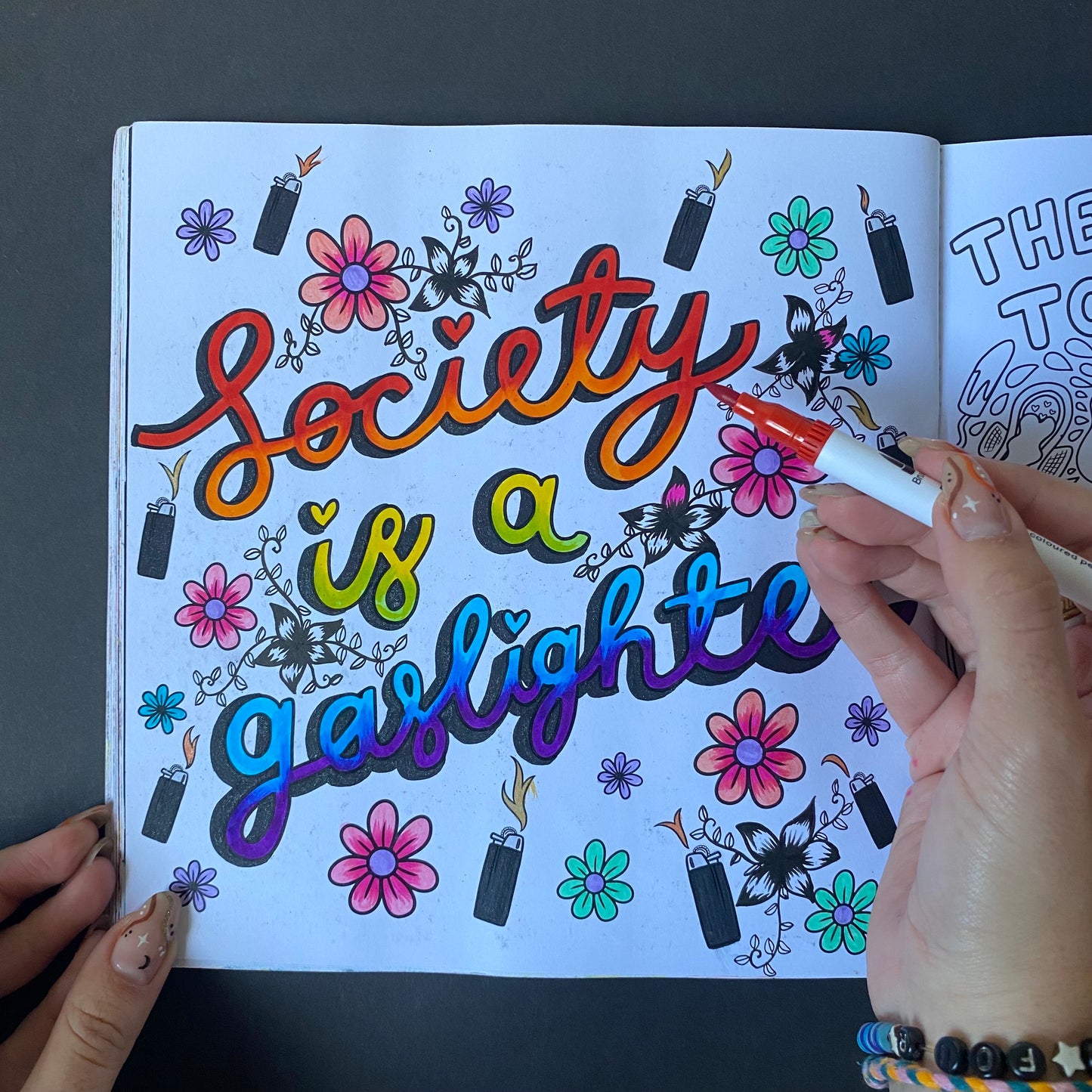 Messages to My Younger Self Colouring Book