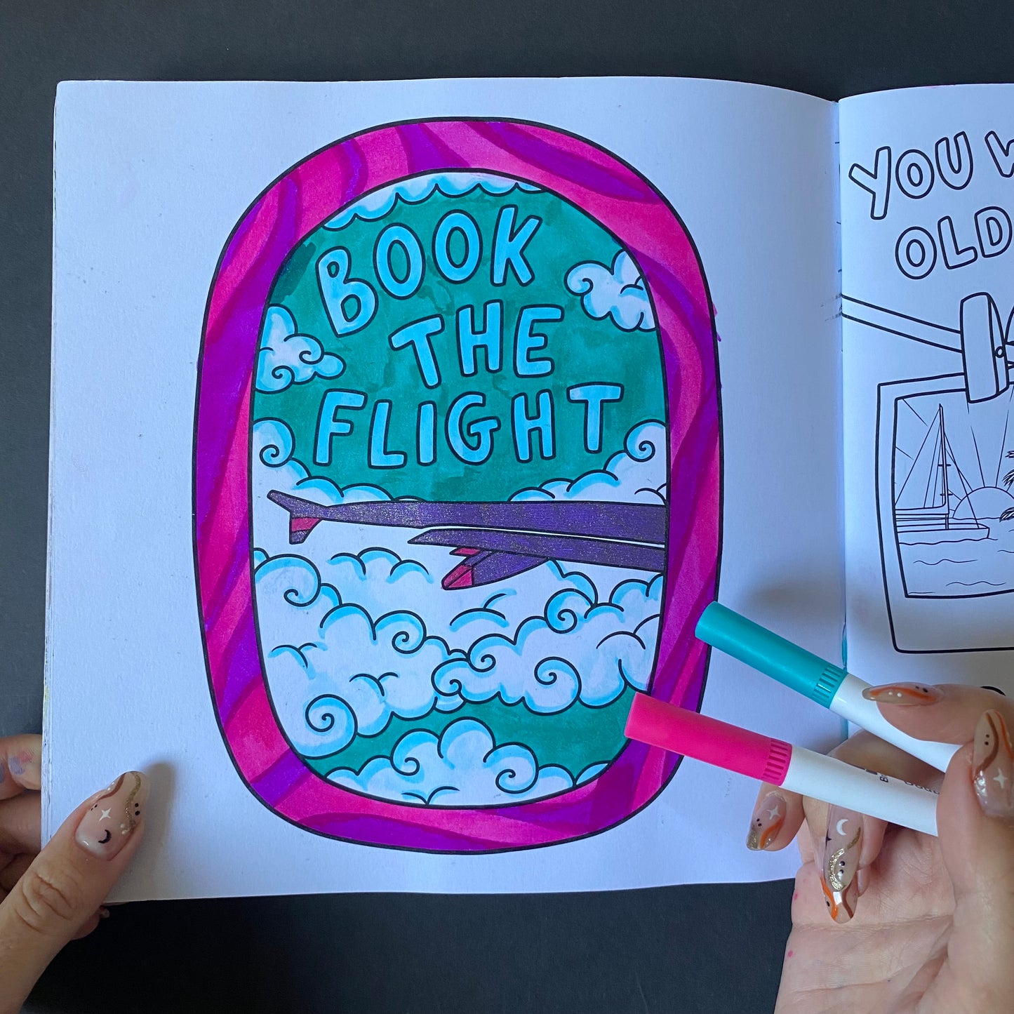 Messages to My Younger Self Colouring Book