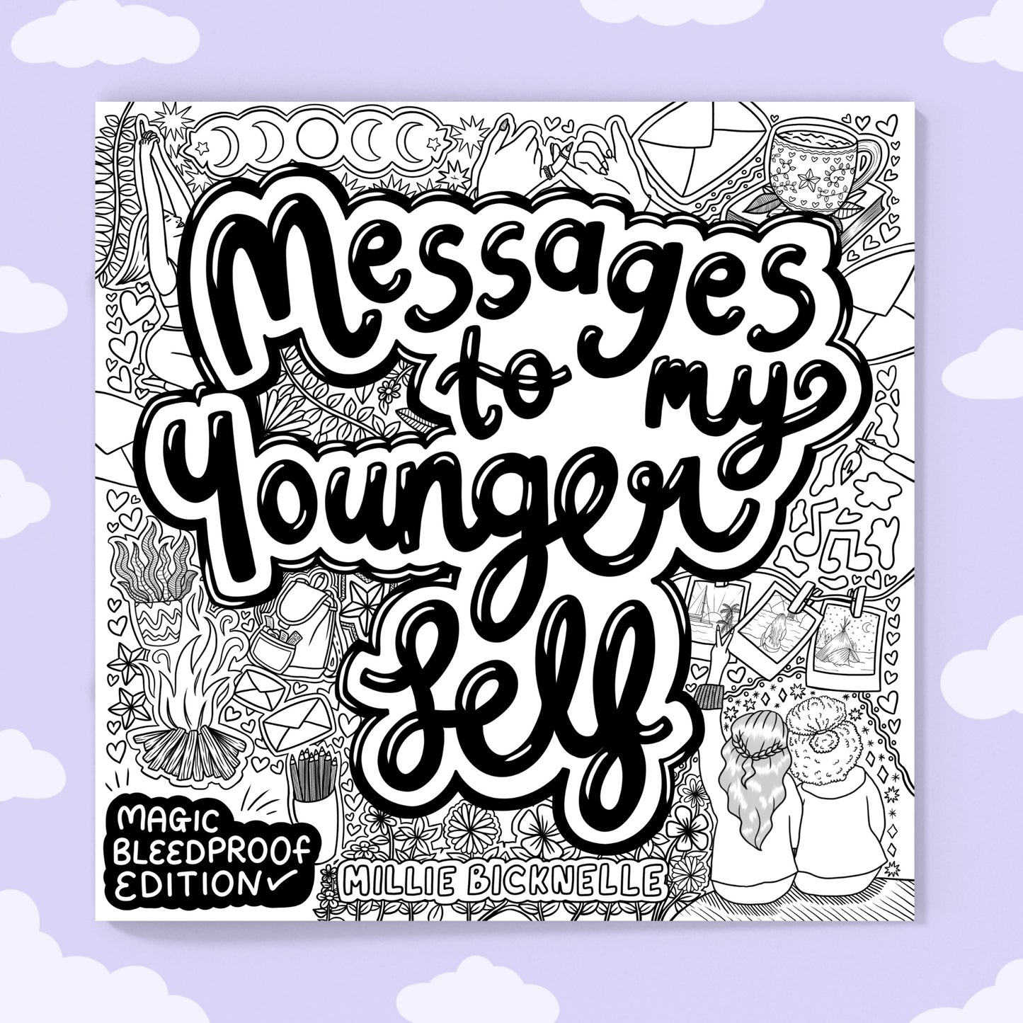 Messages to My Younger Self Colouring Book