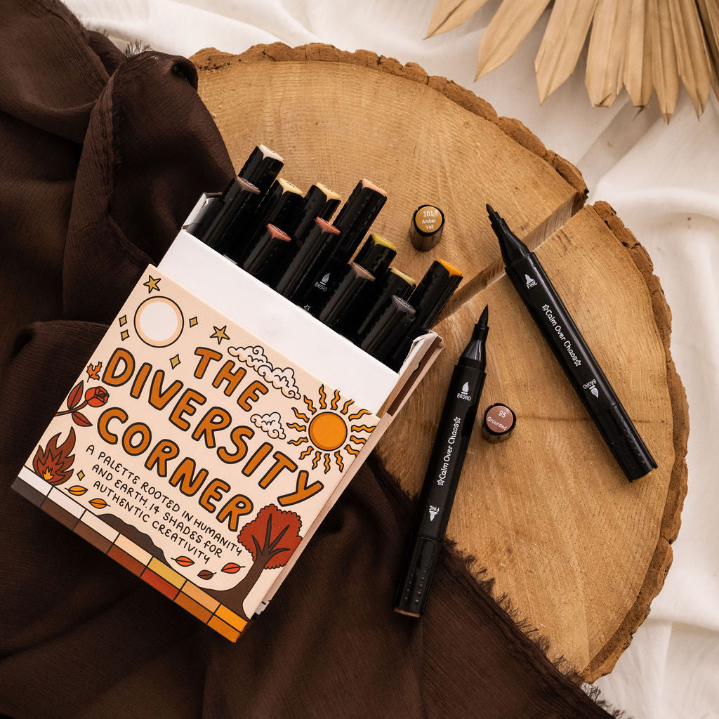 🤎Diversity Corner Skin Tones Alcohol Markers