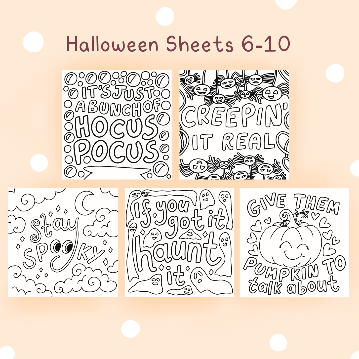 Halloween Sheets x10