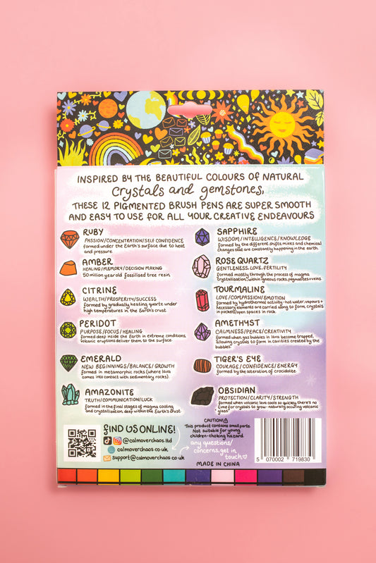 Kingdom of Crystals Dual Tip Brush Pens🎨