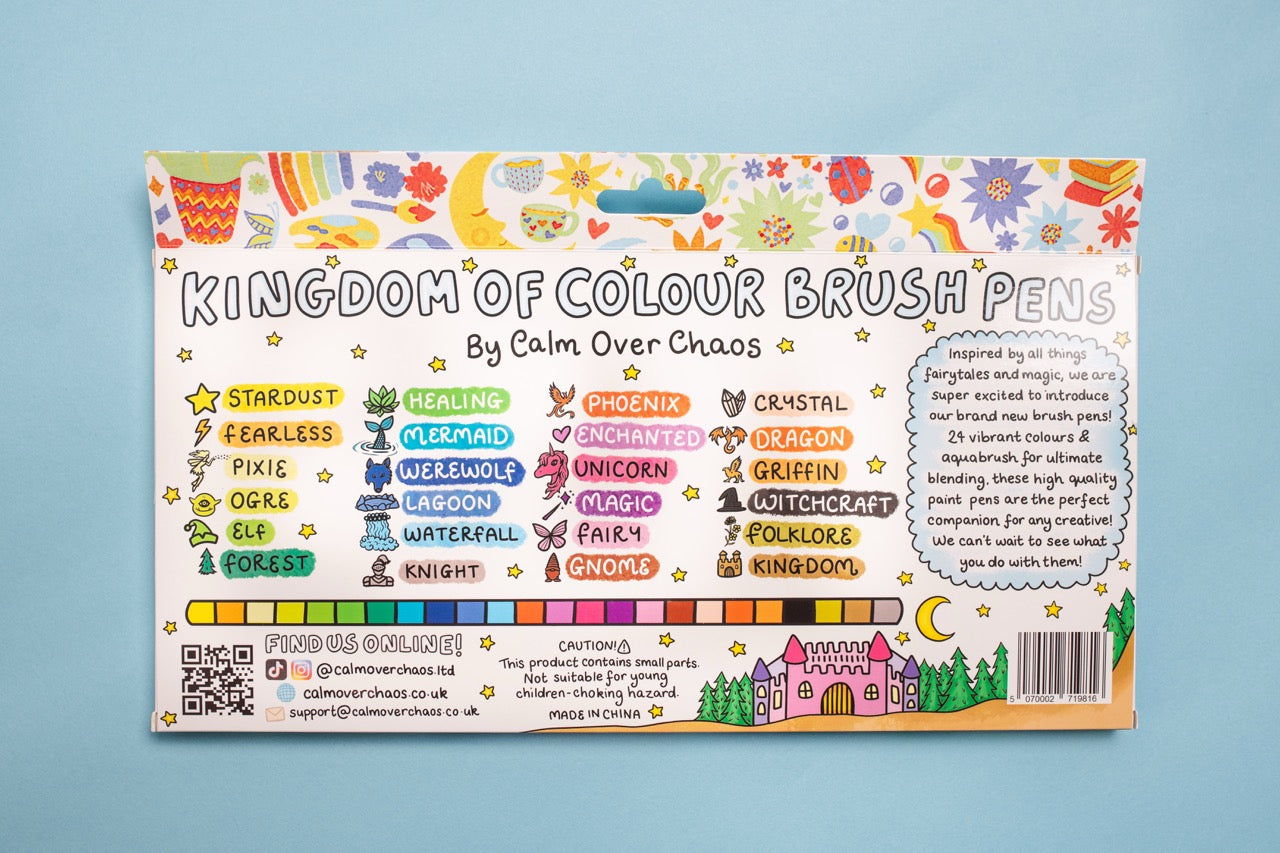 🏰Kingdom of Colour 24 Brush Pens🌈