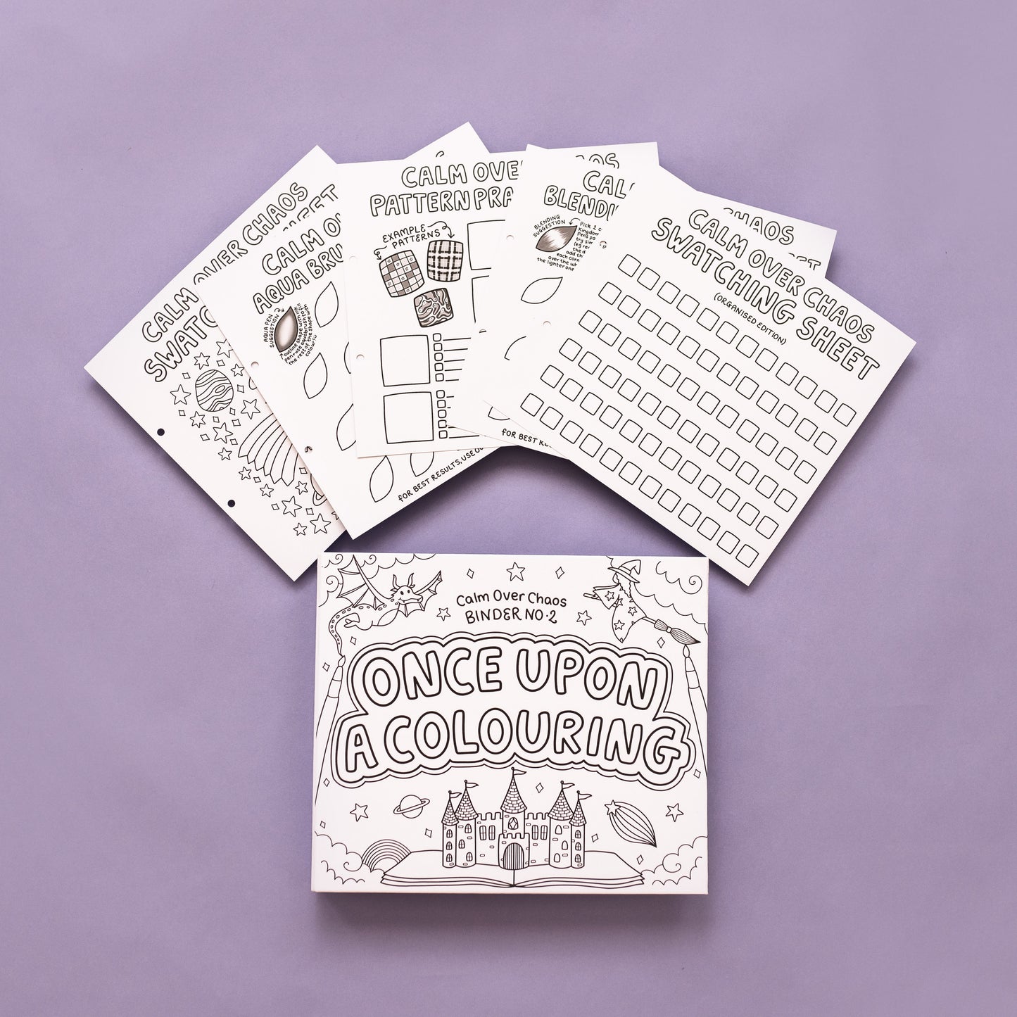 Once Upon A Colouring Binder & 5 Swatching Sheets!📒✨
