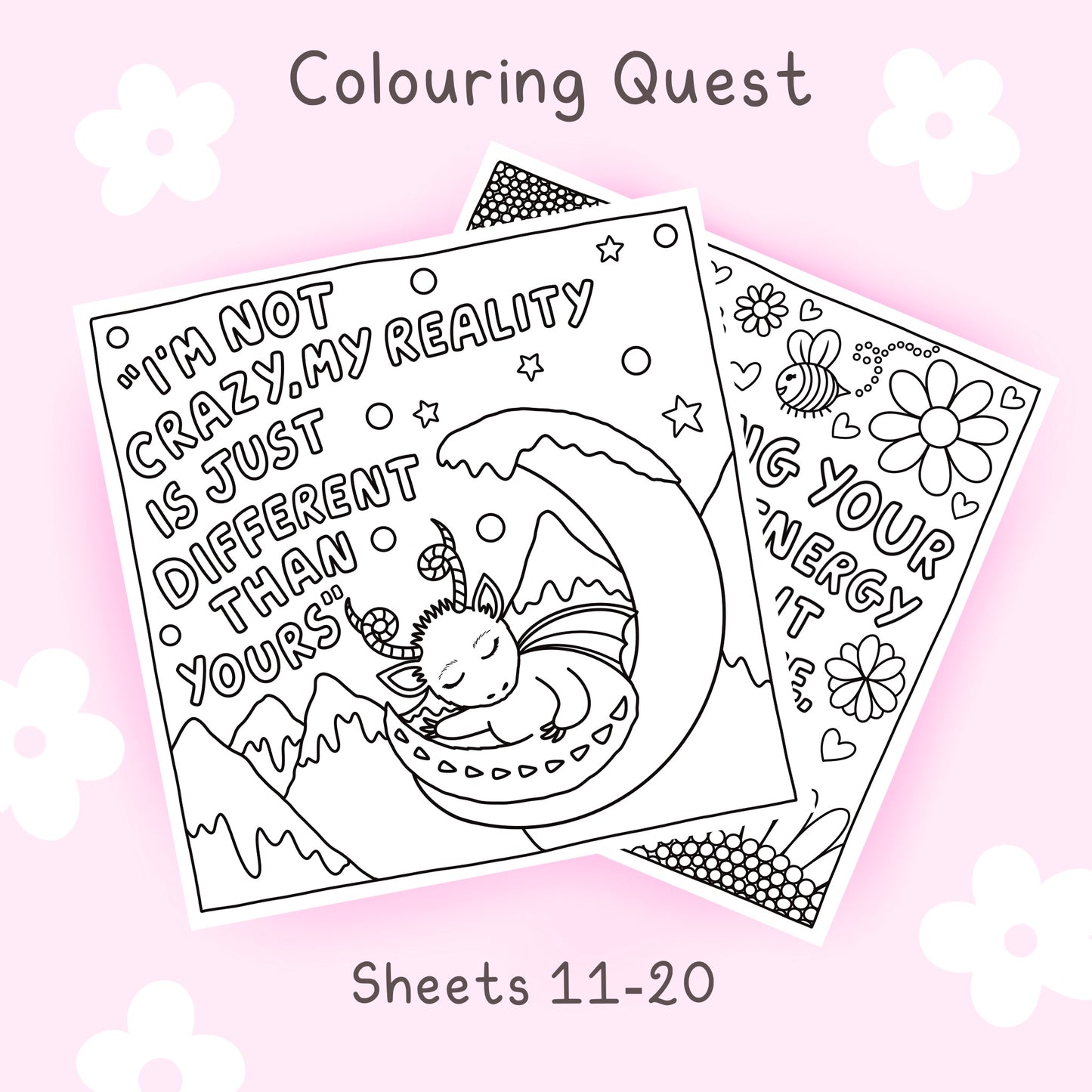 Colouring Quest Sheets #11-20