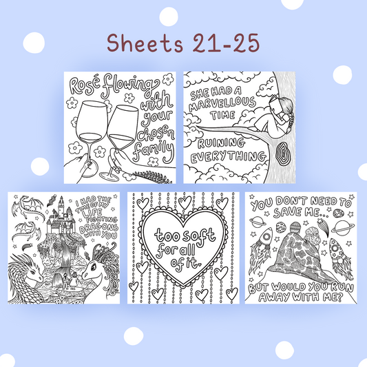 Taylor Sheets #21-25💃