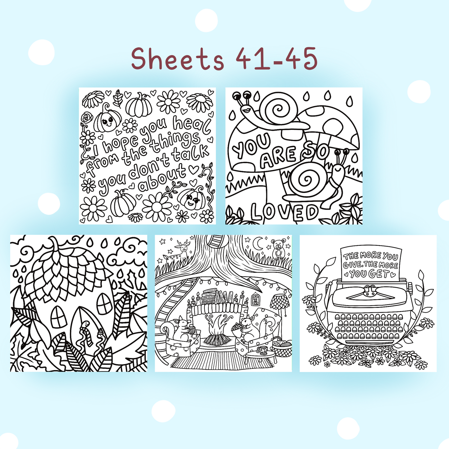 Cosy Autumnal Sheets #36-45 🍁