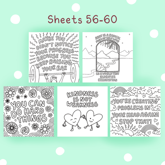 Inner Strength Sheets #56-65 💪