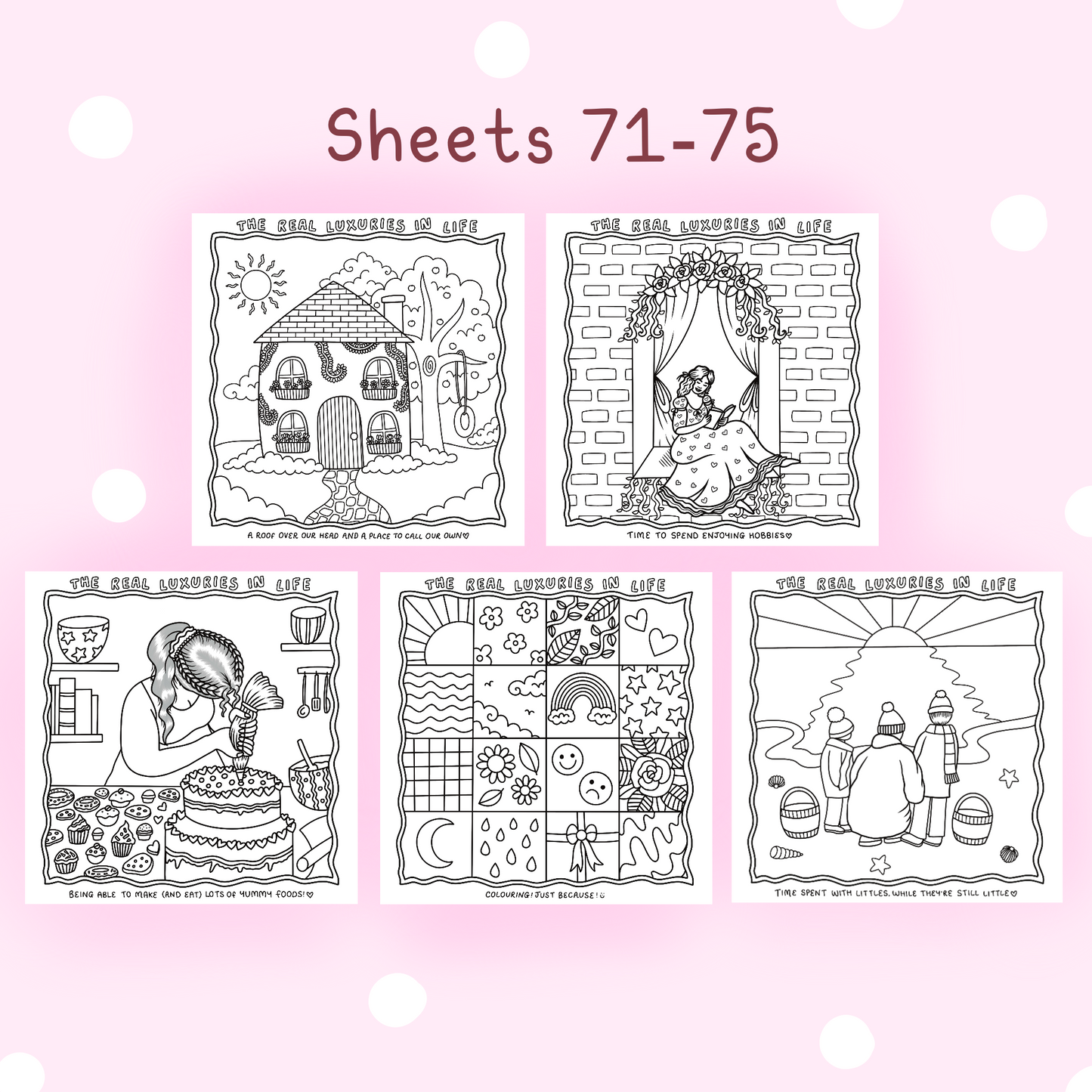 Real Luxuries Sheets #71-75 💎