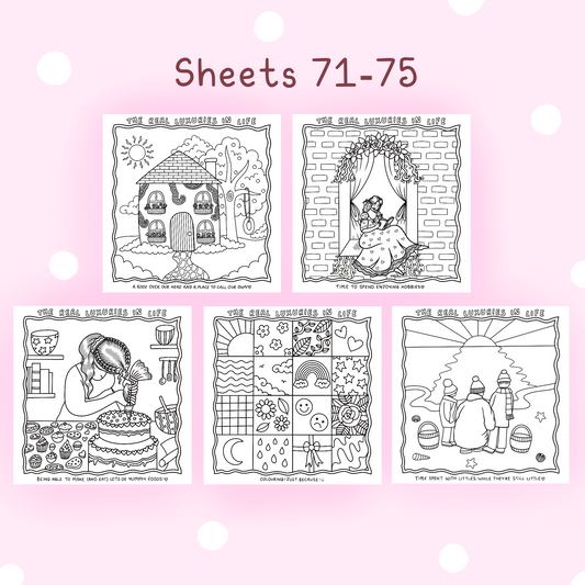 Real Luxuries Sheets #71-75 💎