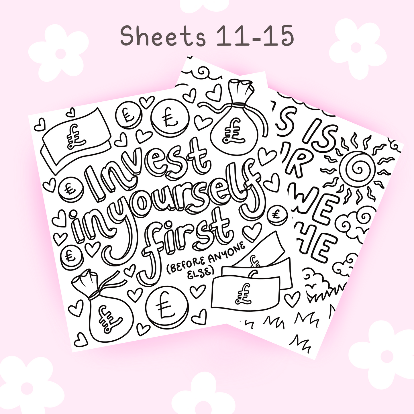 Self Love Sheets #11-15💌