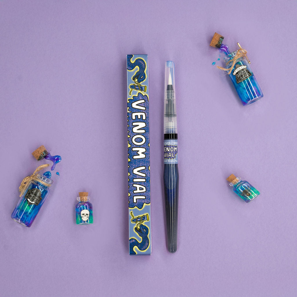 Trick or Treat Glitter Brush Pen (Venom Vial)