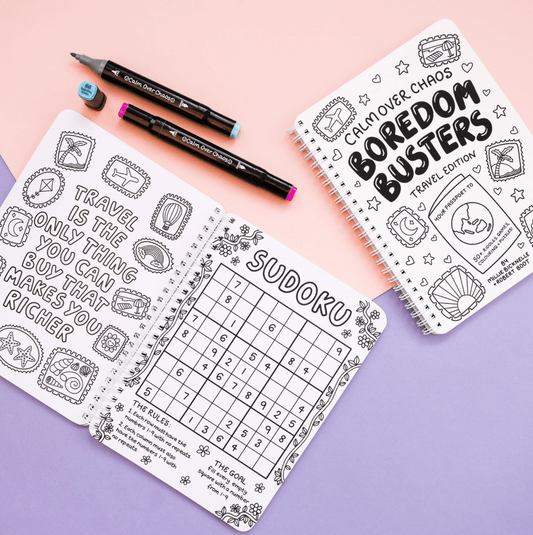 Boredom Busters Travel Activity Book!🏝️ - calmoverchaosltd