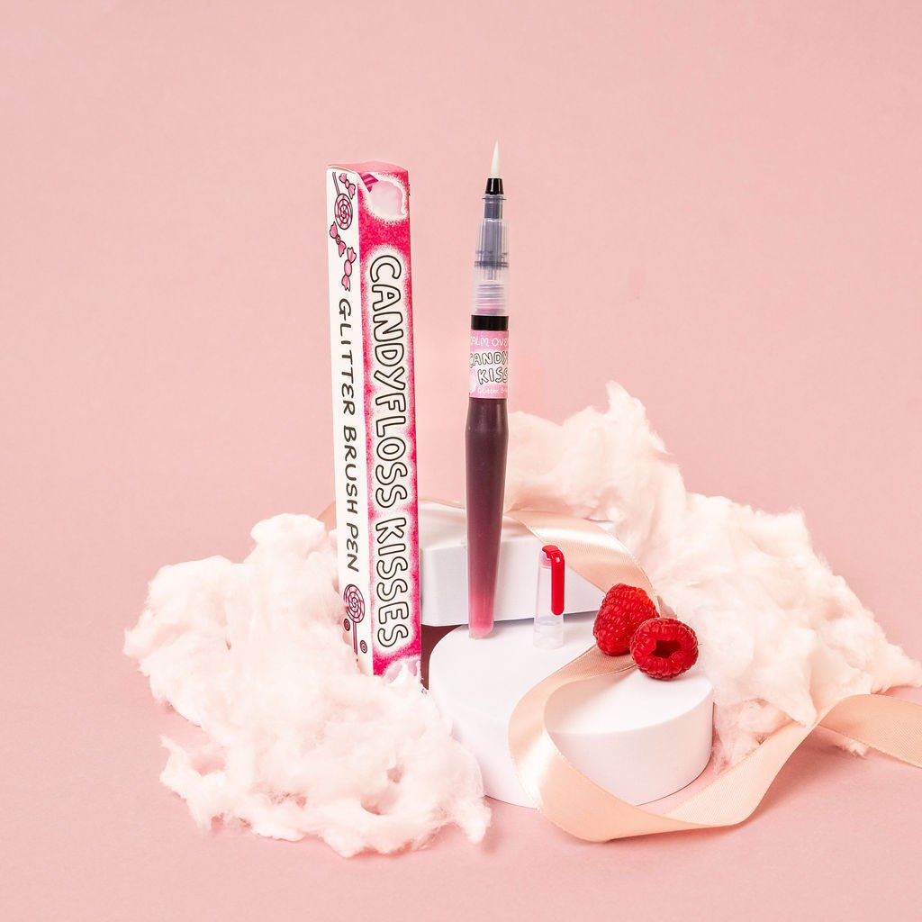 š¬ Candyfloss Kisses Glitter Brush Pen - calmoverchaosltd