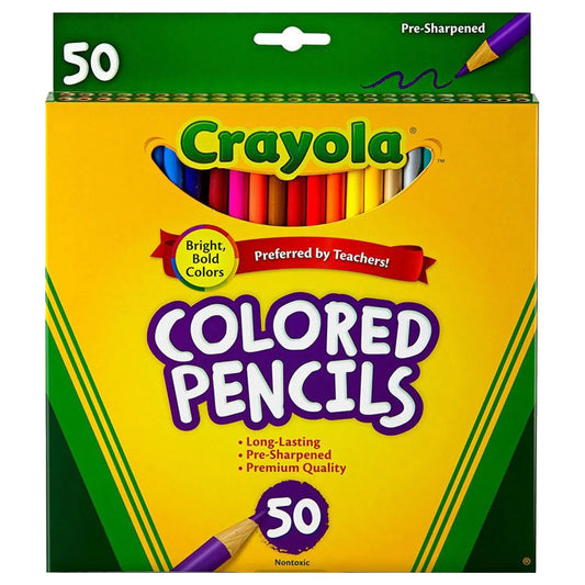 Rainbow Colouring Pencils - 50 Pack