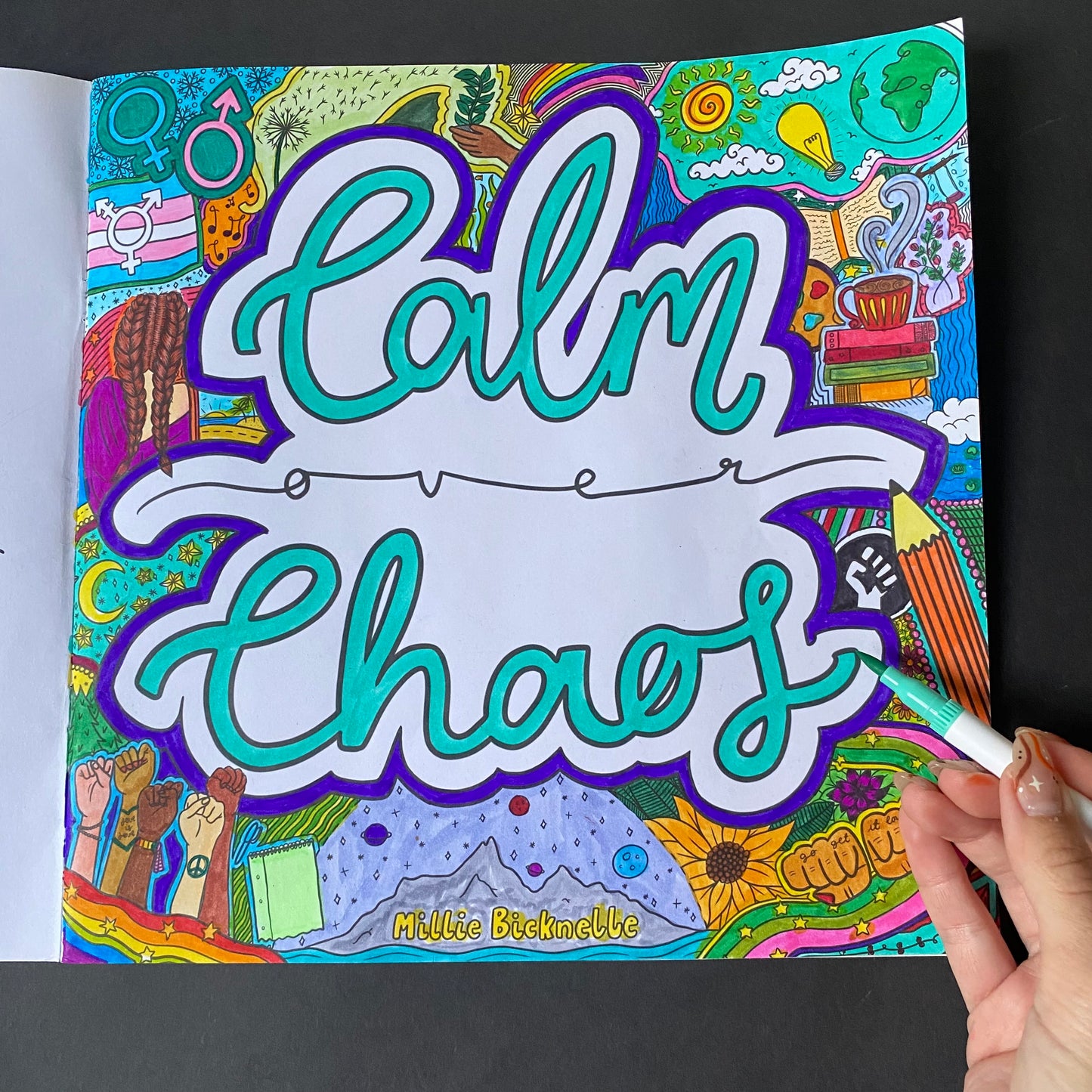 Calm Over Chaos Colouring Book