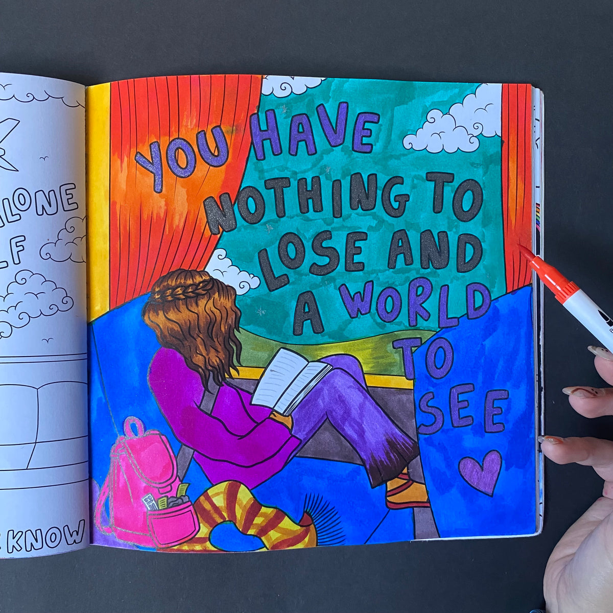 Messages to My Younger Self Colouring Book – calmoverchaosltd
