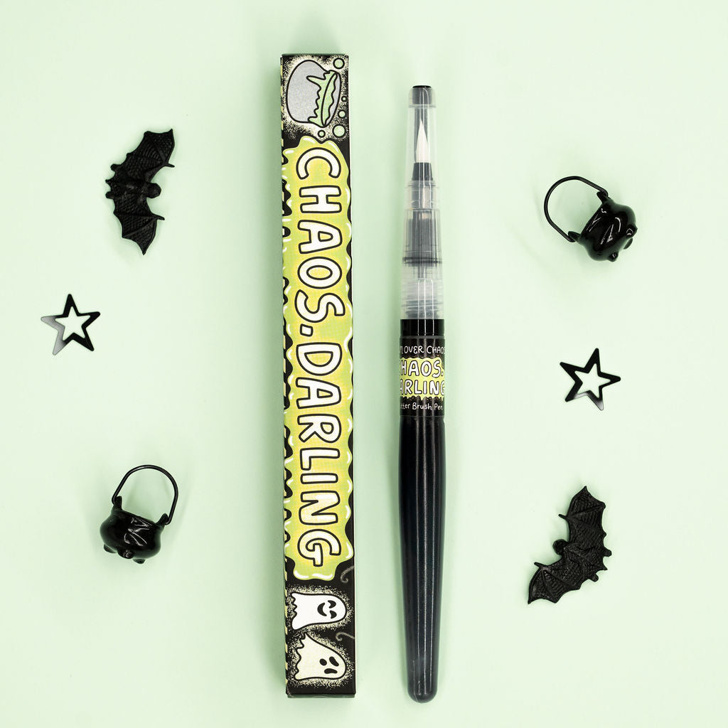 Trick or Treat Glitter Brush Pen (Chaos, Darling)