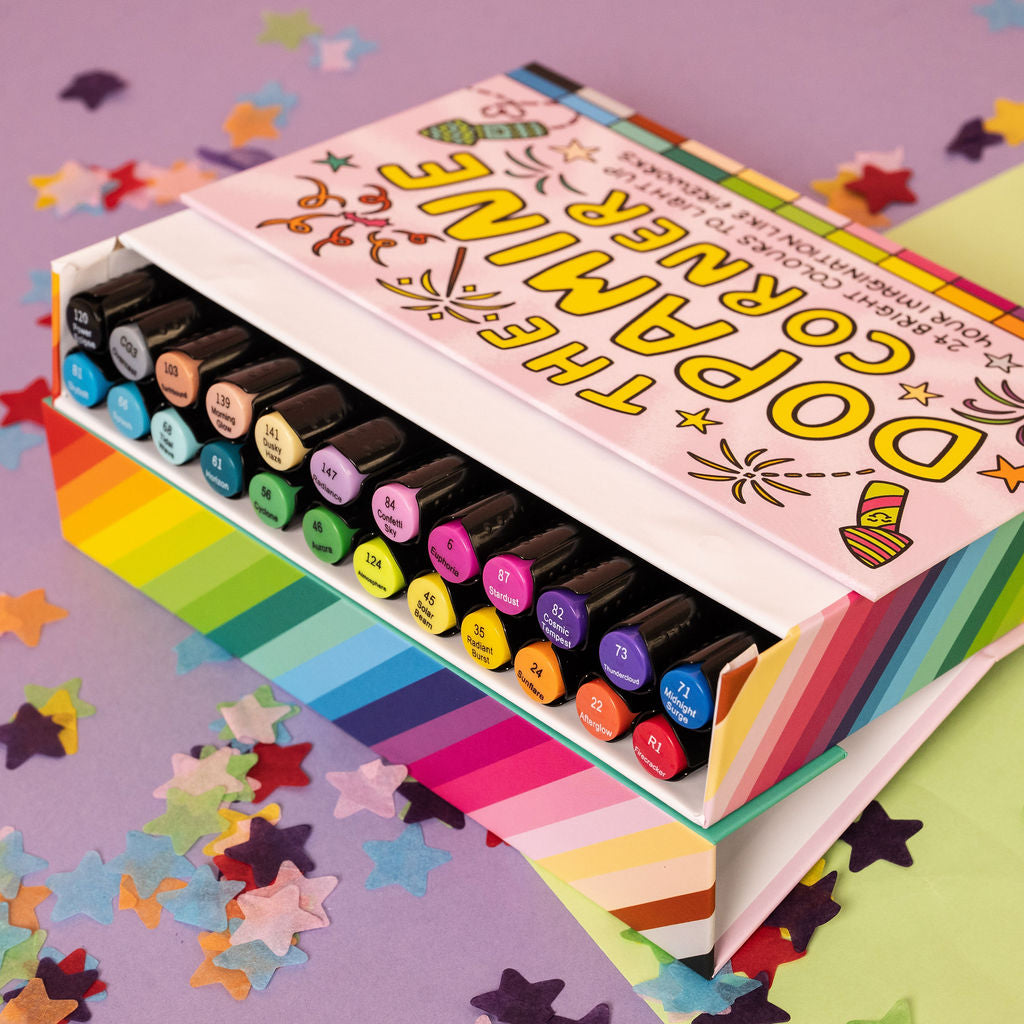 🌈Dopamine Corner Alcohol Markers