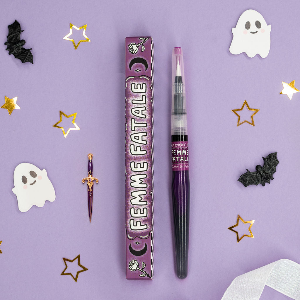 Trick or Treat Glitter Brush Pen (Femme Fatale)