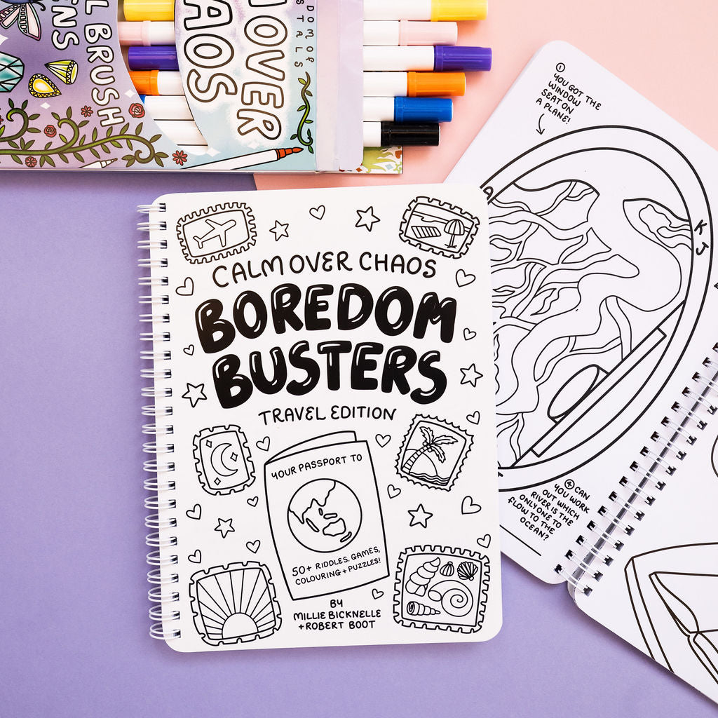 PREORDER - Boredom Busters Travel Activity Book!🏝️