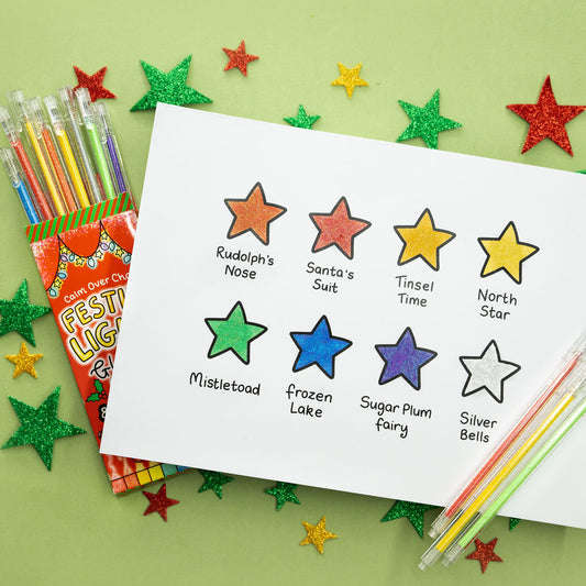 Festive Lights Glitter Pens - PREORDER