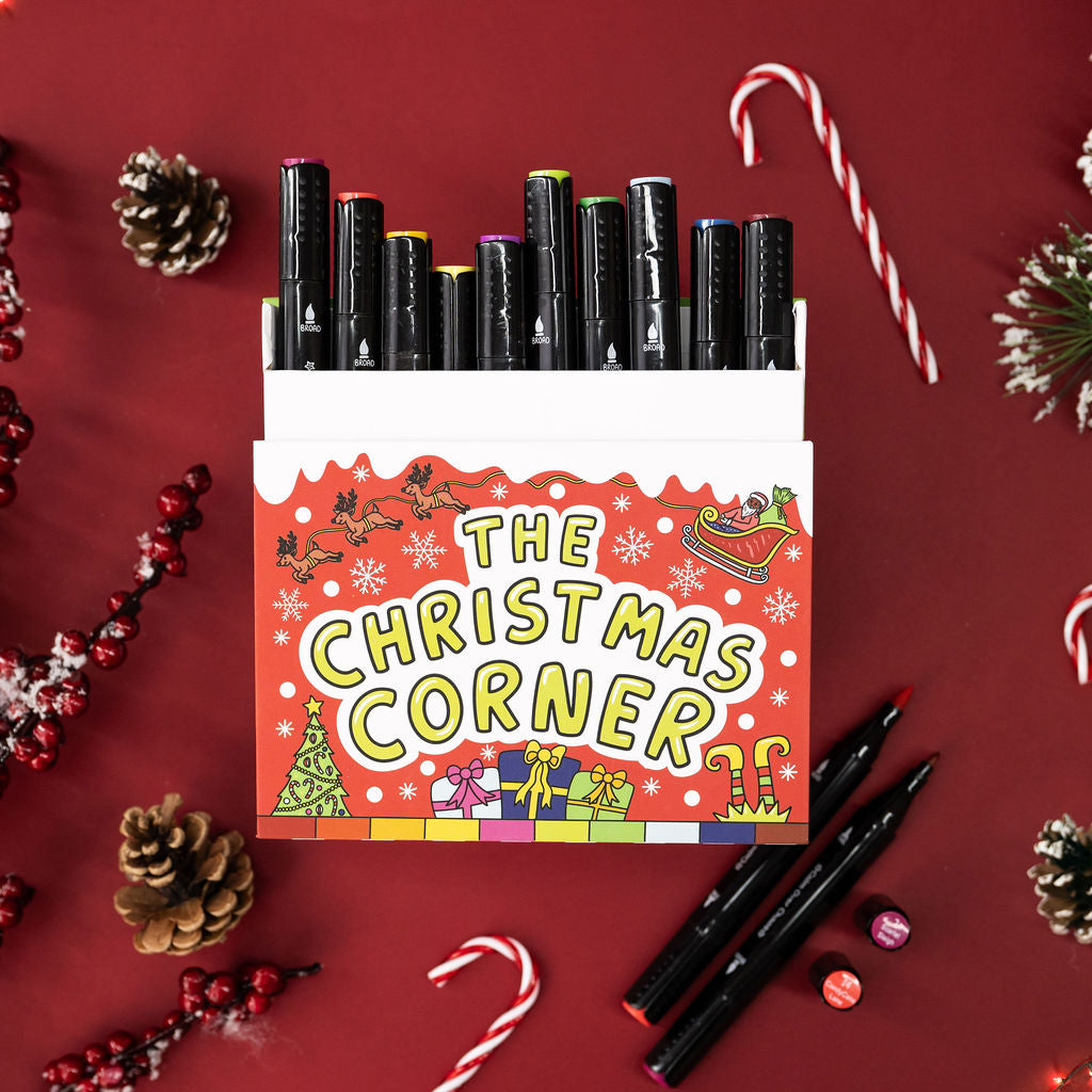 Christmas Corner Alcohol Markers - PREORDER