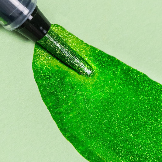 🍋‍🟩Lime Sours Glitter Brush Pen