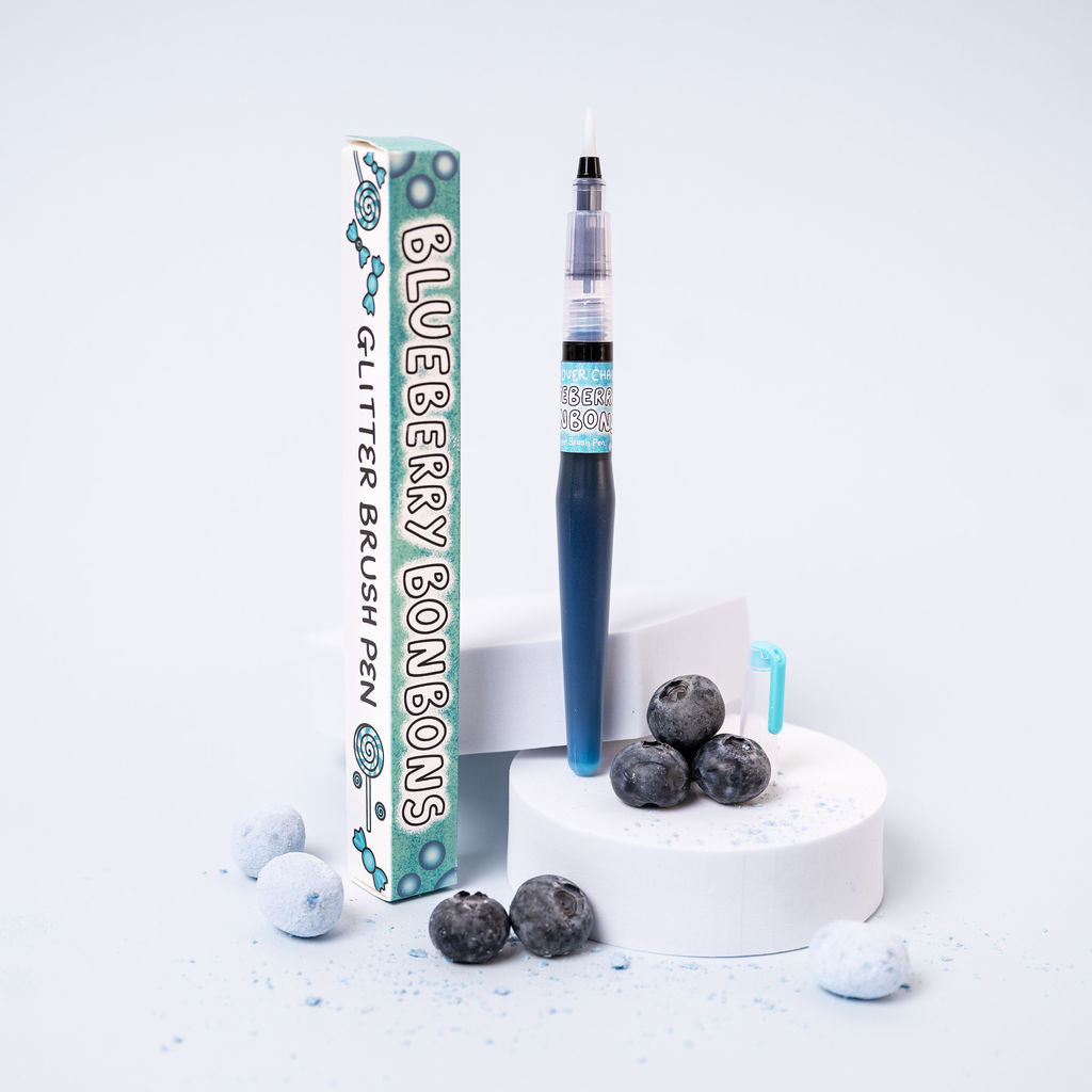 🫐 Blueberry Bonbons Glitter Brush Pen