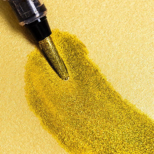 🍯Honeycomb Crunch Glitter Brush Pen