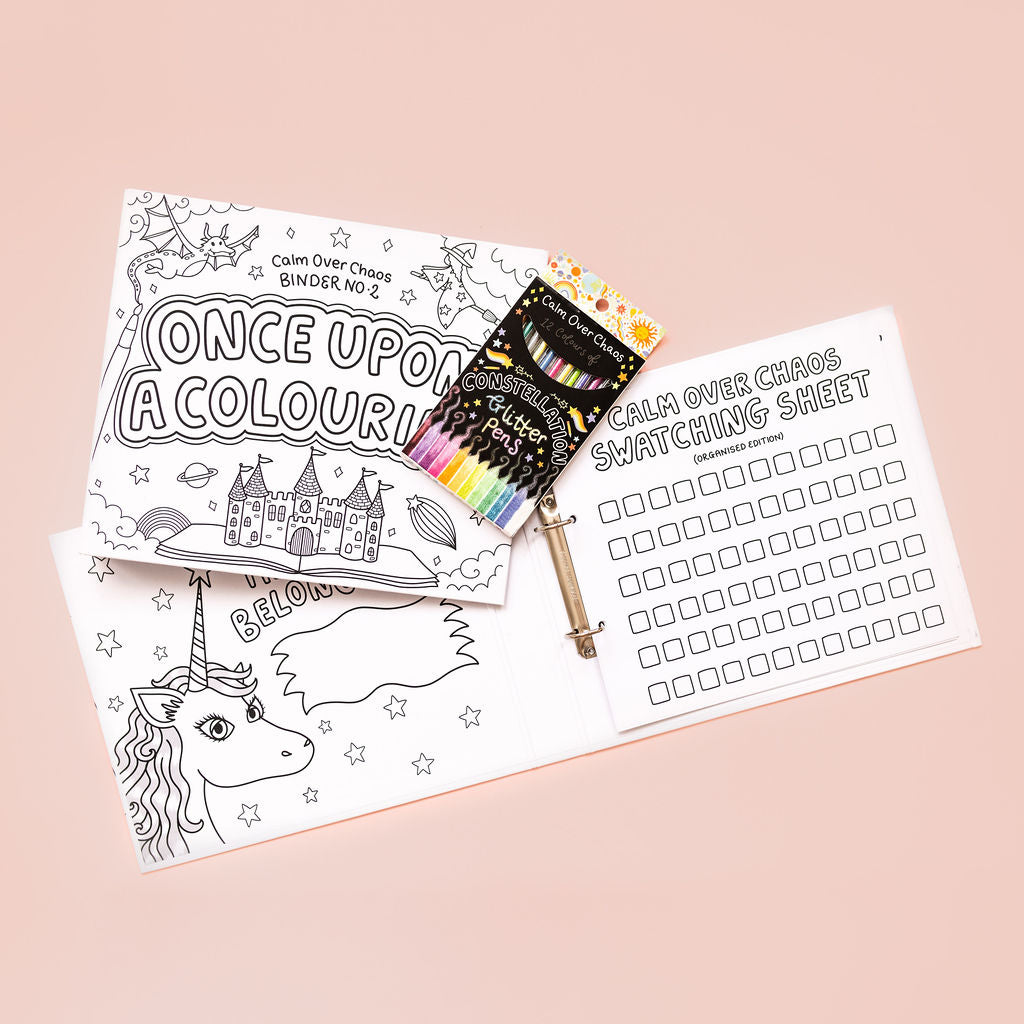 Once Upon A Colouring Binder & 5 Swatching Sheets!📒✨