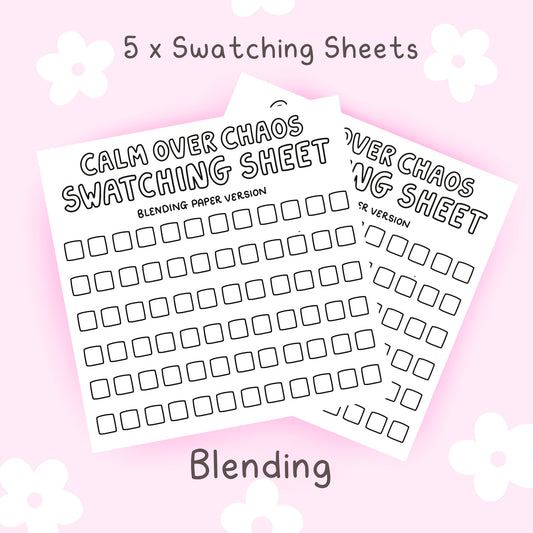 Blending Swatching Sheets