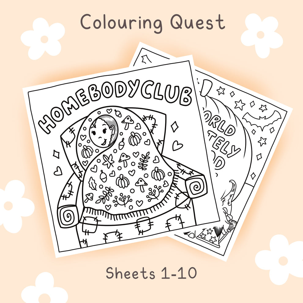 Colouring Quest Sheets #1-10 – calmoverchaosltd