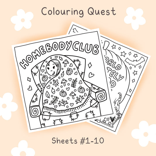 Colouring Quest Sheets #1-10