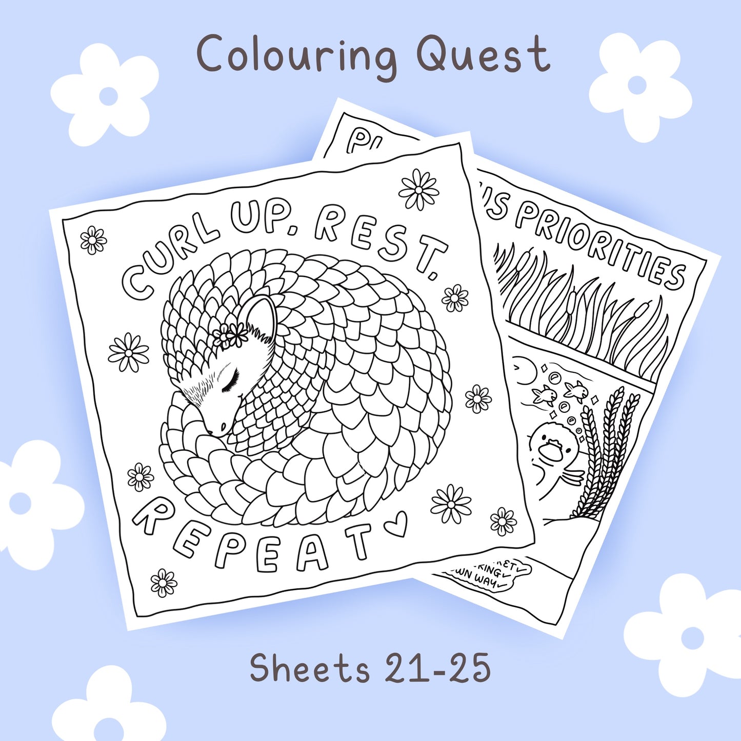 Colouring Quest Sheets #21-25
