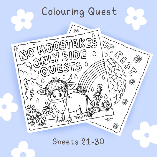 Colouring Quest Sheets #21-30