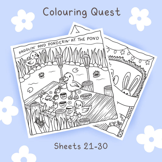 Colouring Quest Sheets #26-30 (Blending Paper)