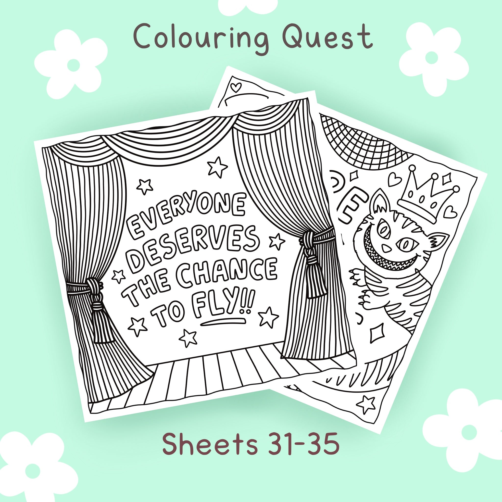 Colouring Quest Sheets #31-35 (Blending Paper) – calmoverchaosltd