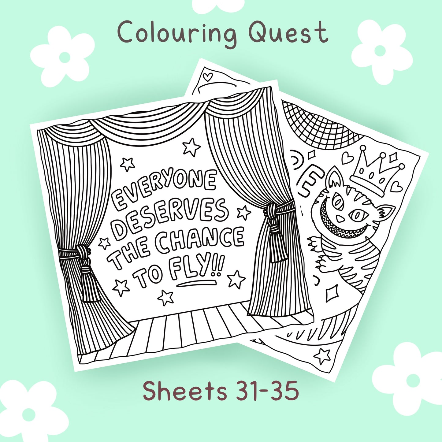 Colouring Quest Sheets #31-35 (Blending Paper)