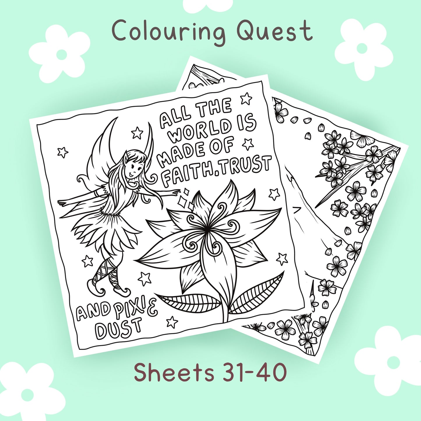 Colouring Quest Sheets #31-40
