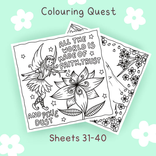 Colouring Quest Sheets #31-40