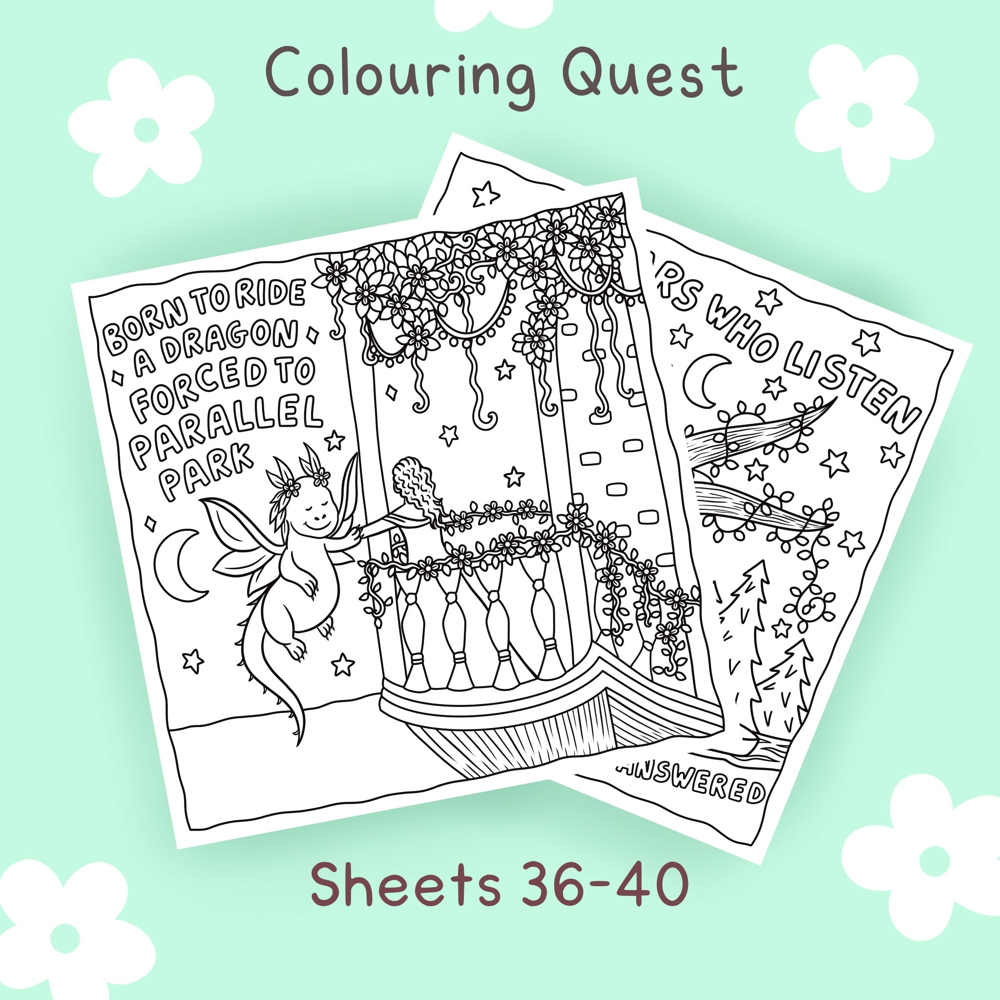 Colouring Quest Sheets #36-40 (Blending Paper) – calmoverchaosltd