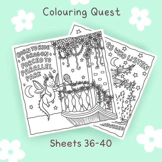 Colouring Quest Sheets #36-40 (Blending Paper)