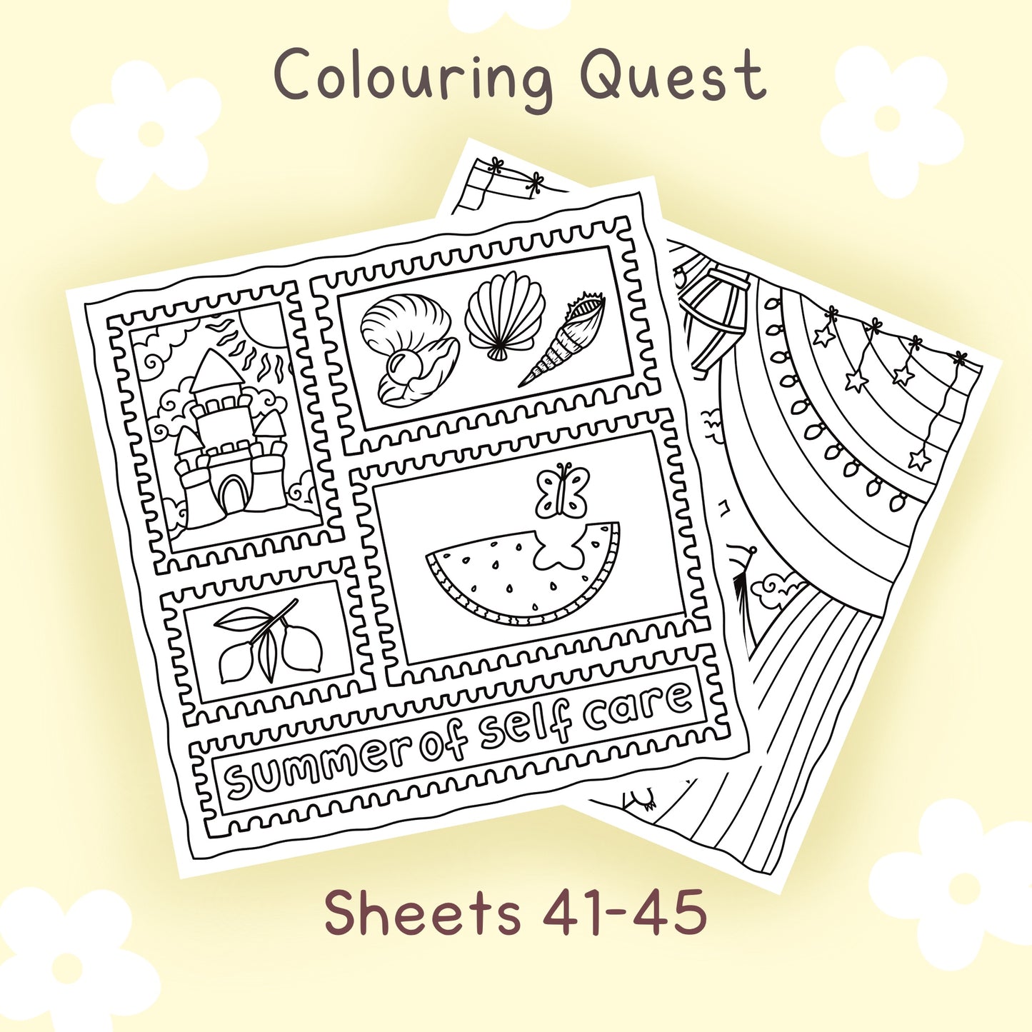 Colouring Quest Sheets #41-45 (Blending Paper)