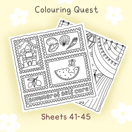 Colouring Quest Sheets #41-45 (Blending Paper)