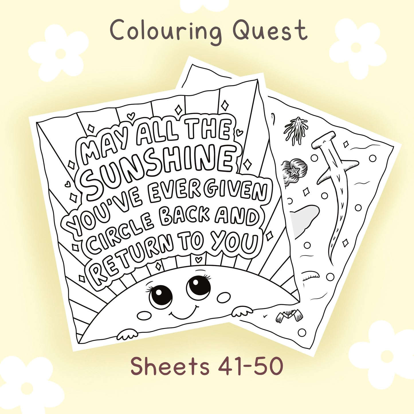 Colouring Quest Sheets #41-50